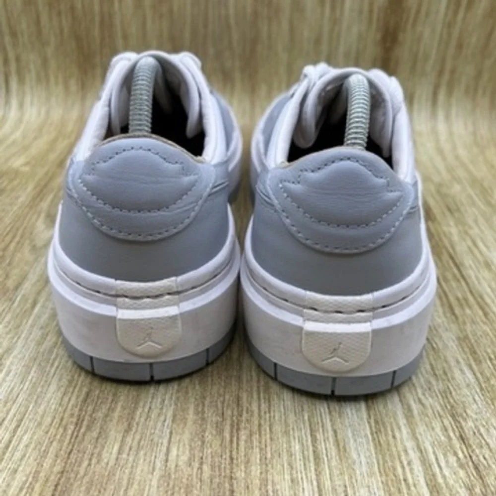 Nike Jordan 1 Elevate Low Women's Size 8 White Wolf Grey‎ Platform Sneakers